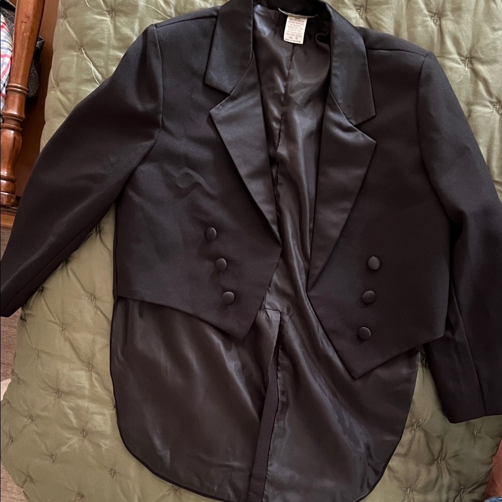 RAFAEL Black Boy’s Tailcoat Blazer